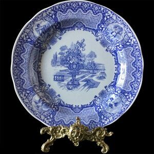 The Spode Blue Room Collection Dinner Plate SEASONS 10 1/2" Diameter NWOT